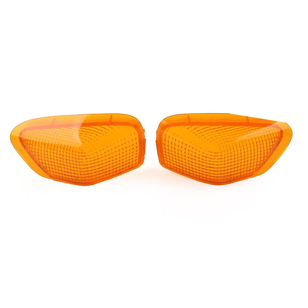 for KAWASAKI ZZR400 600 90-92 Front Turn Signals Indicator Light Lamp Lens Amber