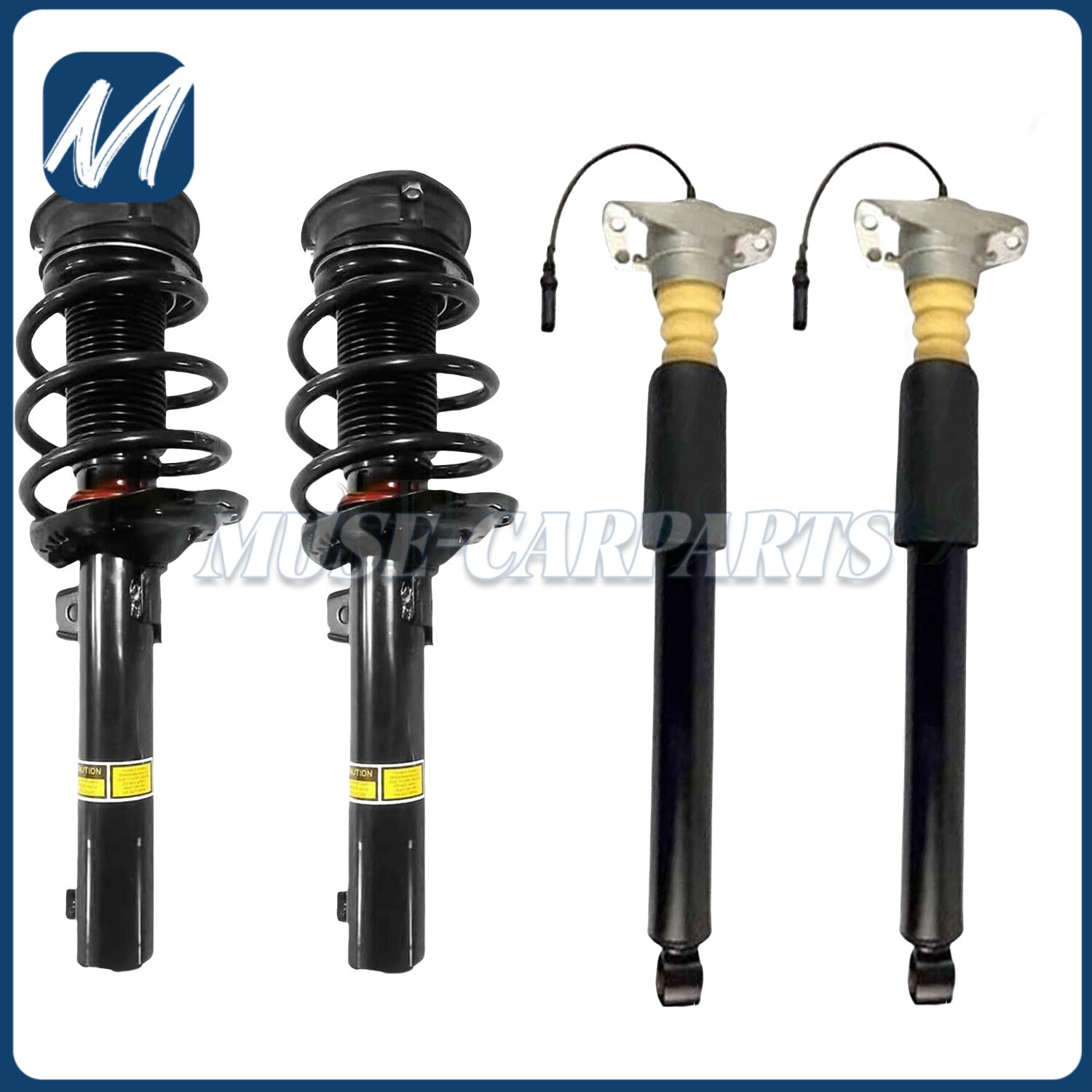 Two rear shock absorbers suitable for Mercedes Class C W205, C300, C400, C450, C63 (2015-2020)