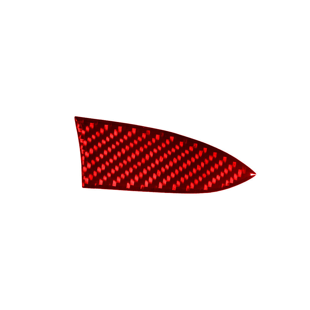 Red Carbon Fiber Left Of Climate Control Cover Trim for Ford Fiesta 2011-2015