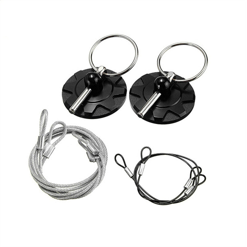Black aluminum car racing cover pin lock appearance universal cover pin plate kit
