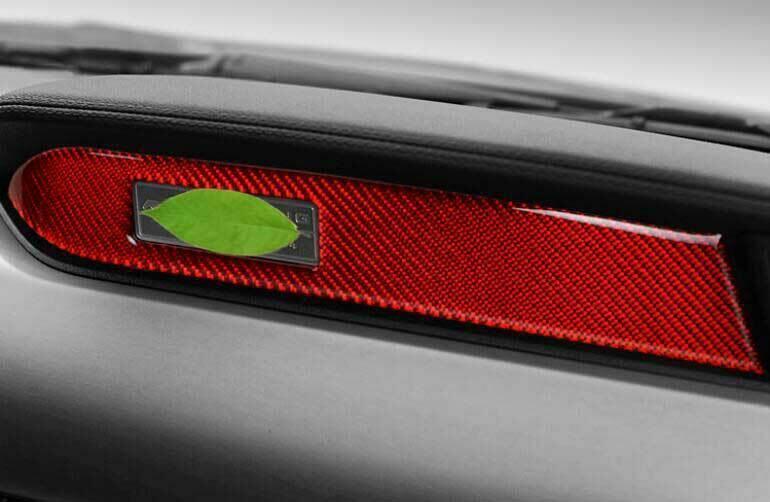 for Ford for Mustang for Shelby 2015-2022 Red Carbon Fiber Driver Storage Box Bowl 1PCS