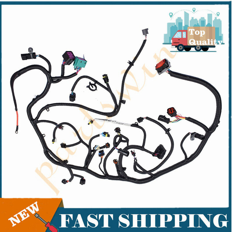 Engine wiring harness for 2004 for Ford 250 350 450 550 with heater Ref: 4C3Z12B637CA