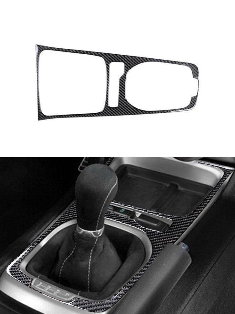 Carbon Fiber Gear Shifter Panel Trim Interior for Chevrolet Camaro 2010-15 TypeB