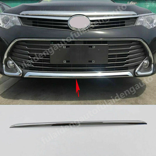 for Toyota for Camry 2015-2017 Chrome Style Car Front Bumper Guard Lower Strip Cover