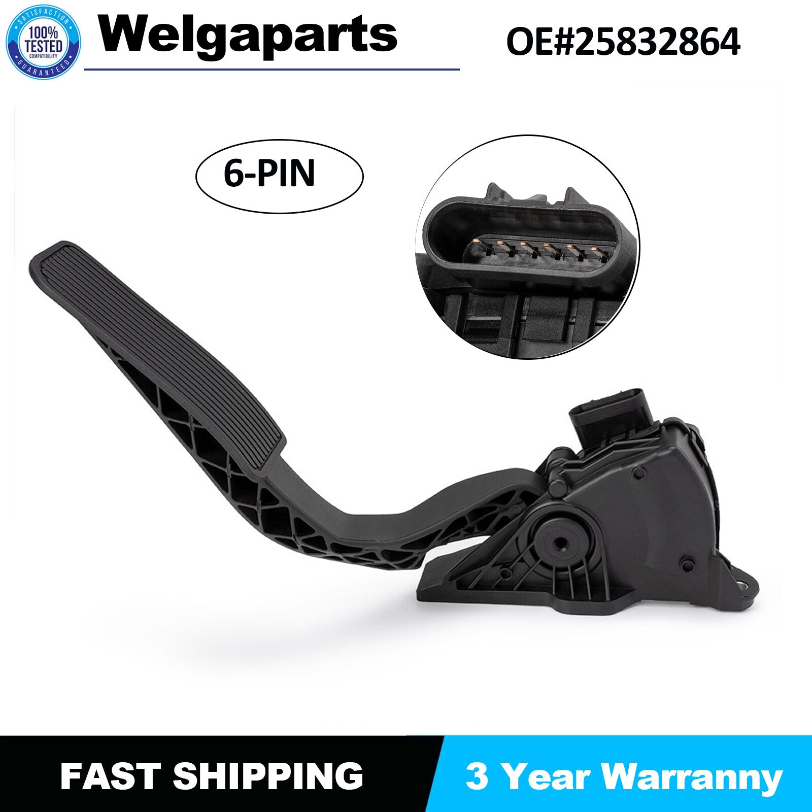 Accelerator Gas Pedal Assembly w/ Position Sensor For 2007-2011 for Chevy for GMC Truck