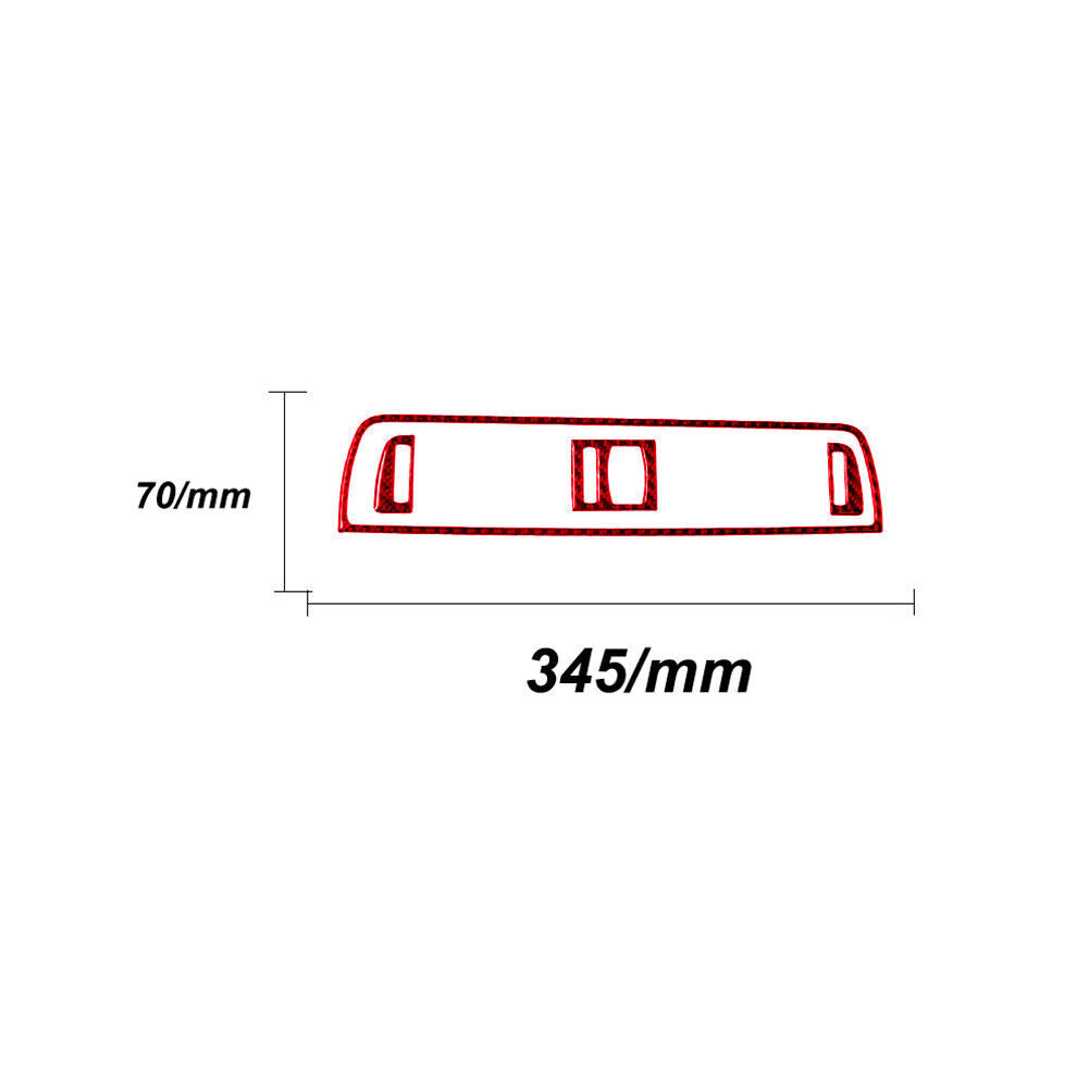 4Pcs Red Carbon Fiber Center Air Vent Outlet Cover Trim for BMW 6 Series F12 F13