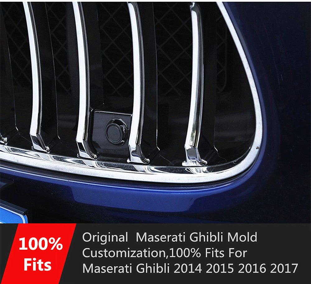 Front Grille Trim Kit for Maserati Ghibli 2014 2015 2016 2017 Chrome Accessories