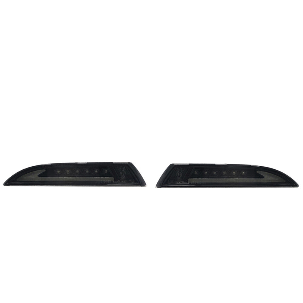 1. Dual LED DRL daytime running position lights suitable for Volkswagen Scirocco 2008-2013 smoked models.