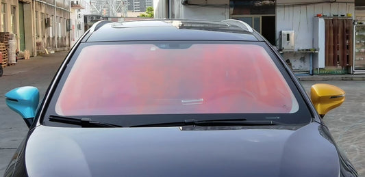 90%Vlt 0.53M Chameleon Red Car Windshield Window Tinting Foils Solar Film