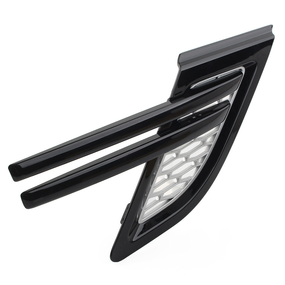 Silver W/Black Trim Front Fender Air Vents Grill R for Range Rover Sport 2014-17