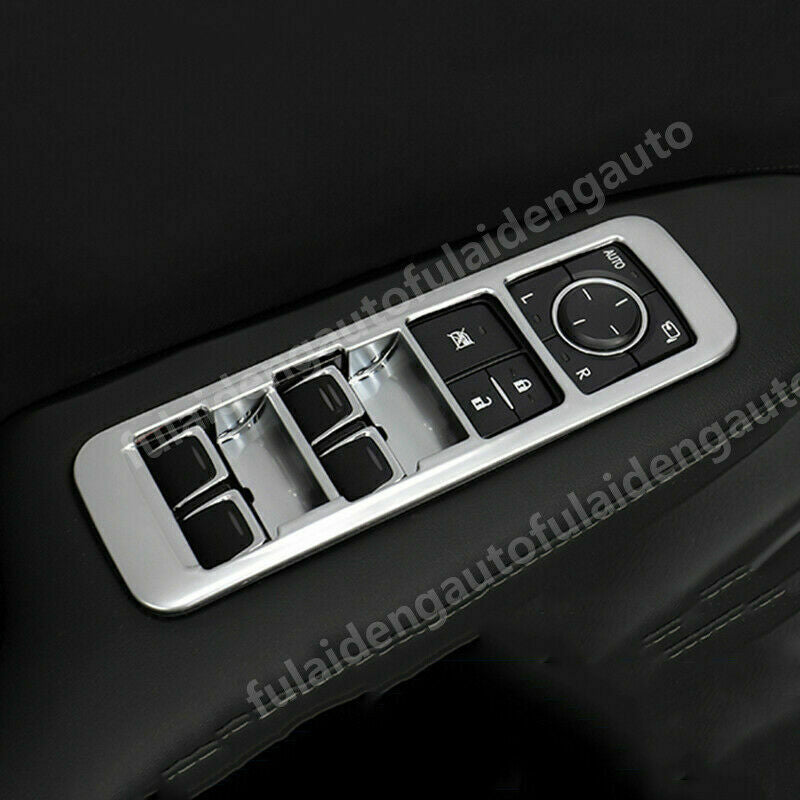 for Lexus RX350 RX450H 2016-2022 Silver Interior Window Switch Panel Cover Trim