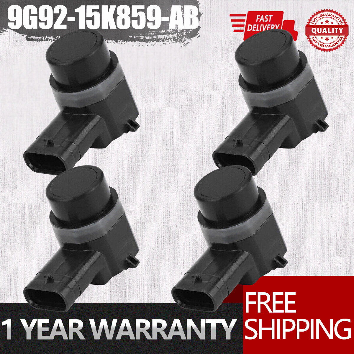 4PCS PDC Parking Sensor 9G92-15K859-AB for Audi A3 for Golf for Passat for Tiguan Touran