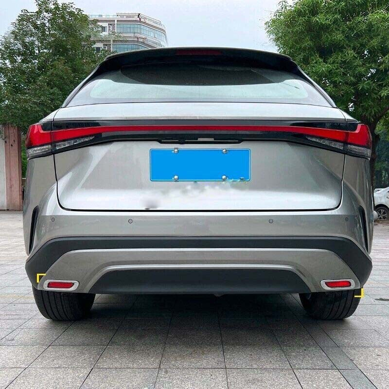 Chrome Car Rear Fog Light Lamp Cover Bumper Trim For 2023-2024 for Lexus RX 350 350 350h