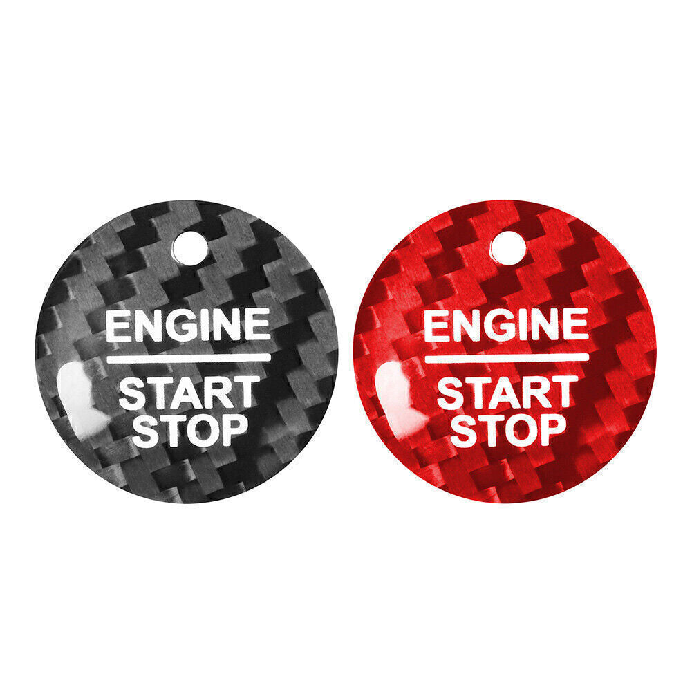 for Ford F-150 Carbon Fiber Keyless Engine Push Start Button Trim
