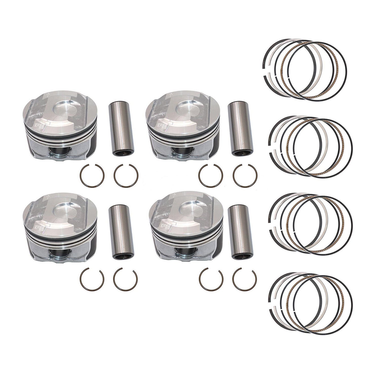 4X Pistons  Rings Kit 12652809 for Chevrolet for Buick GL8 for ES for Cadillac ATS XT5 2.0L