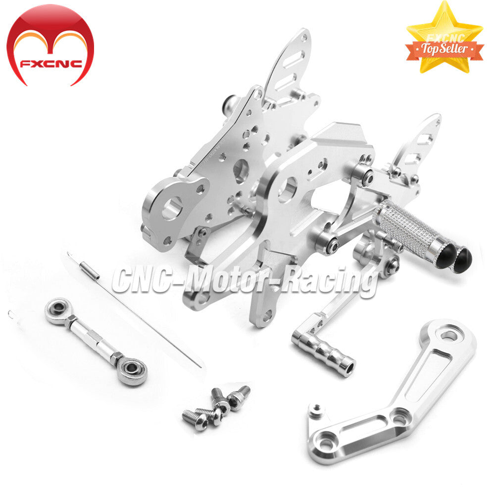 Suitable for Kawasaki 650 Z650 ER6N 2017-2024 CNC geared foot spikes and aluminum pedals.