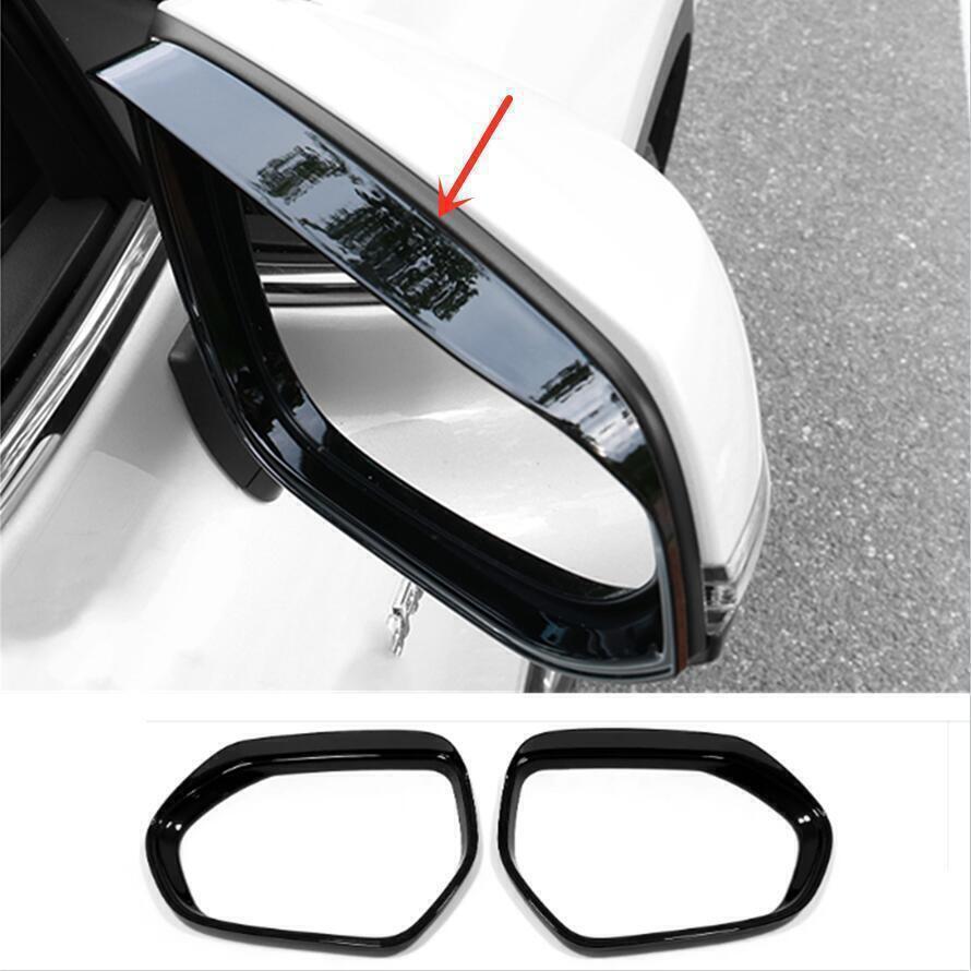 for Toyota Grand Highlander 24-25 Bright Black Mirror Rain Eyebrow Cover Trim 2X
