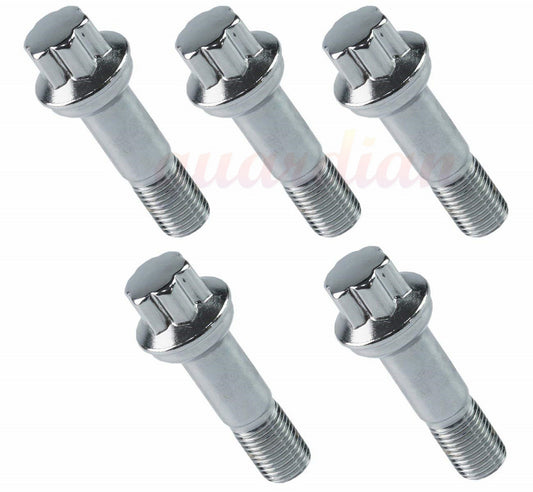 5pcs Lug Bolts Nuts 0009905407 for Mercedes-Benz ML550 S500 GLK350 S550 CL500