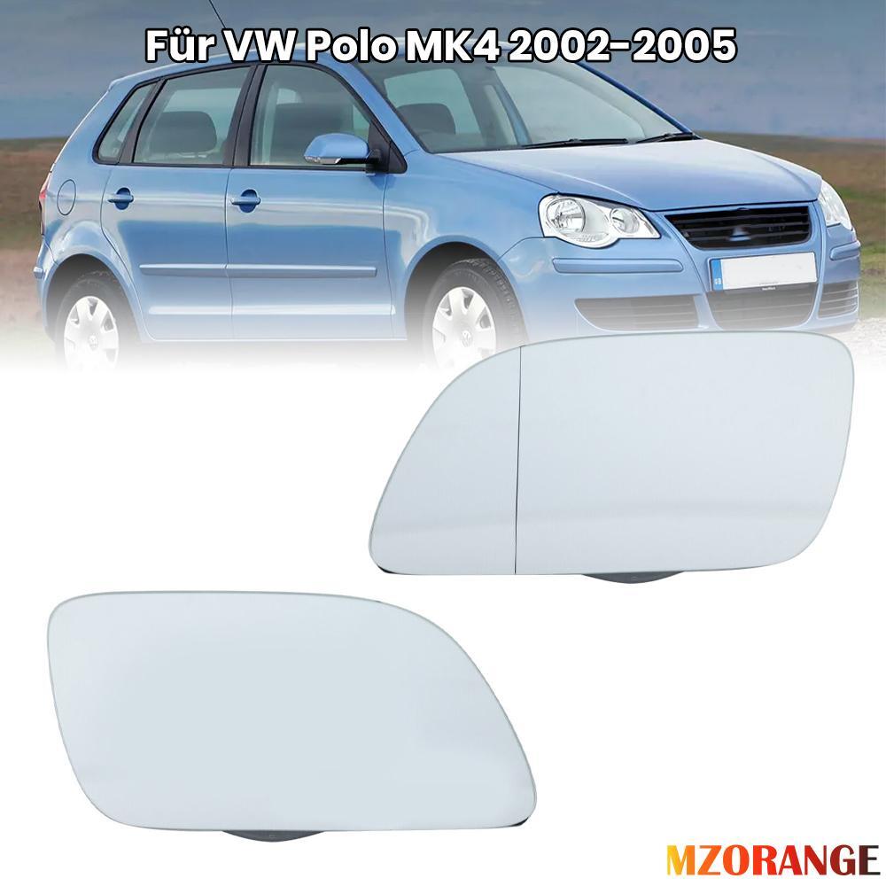 2¡Á for VW Polo MK4 2002-2005 Mirror Glass Exterior Mirror With Heater Left+Right