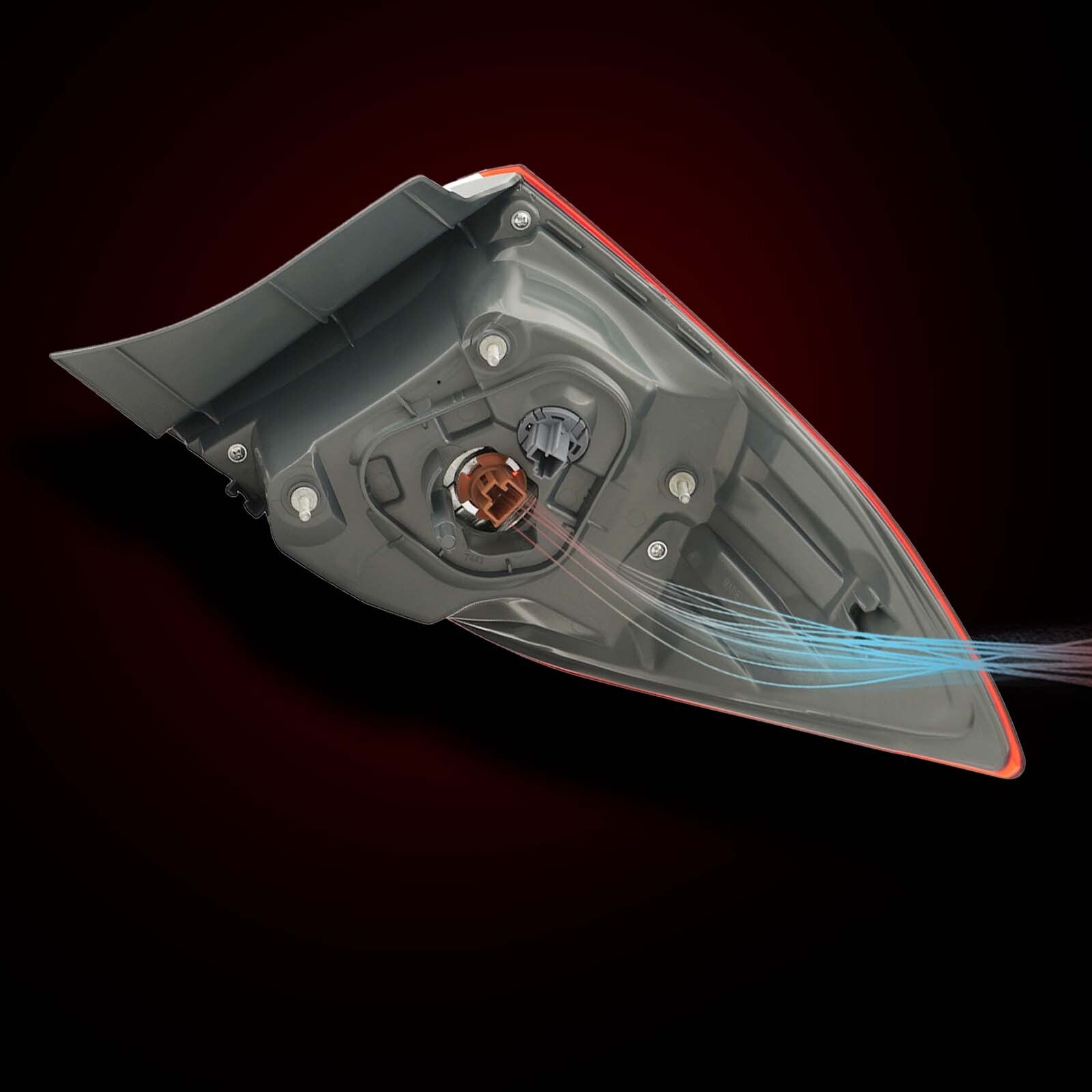 Applicable to for Toyota for Corolla 2014-2016 models, red exterior taillights and brake lights.