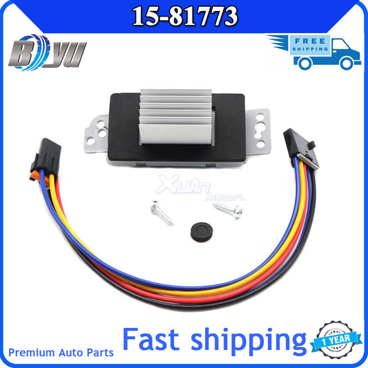 15-81773 is a resistor module for the blower motor of the air conditioning heater in the for Chevrolet Tahoe Trailblazer.