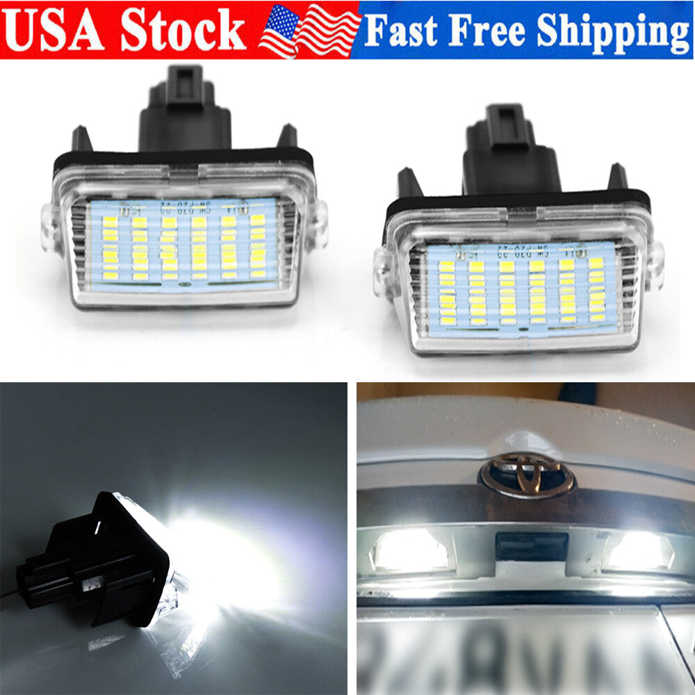 Rear LED Number License Plate Light Lamp for Toyota for Corolla / for Camry /Yaris/Auris