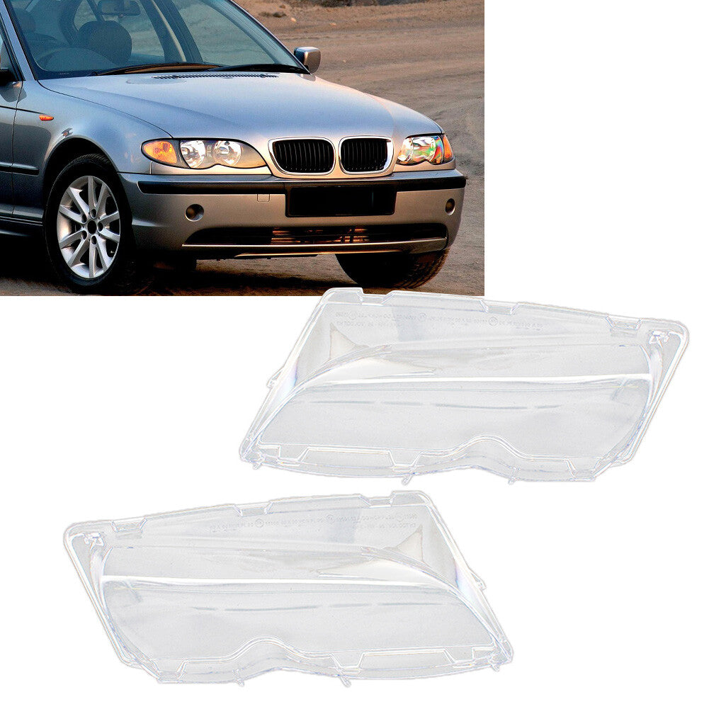 Transparent Car Front Headlight Lens Cover for BMW 3 Series E46 4 Door 2002-2005
