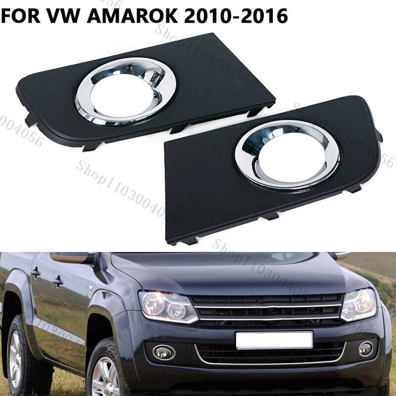 pair of fog light frames for Volkswagen Amarok 2010-2016 car fog light trim covers.
