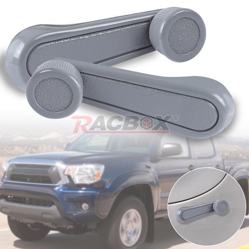 1PAIR Window Crank Lever Handle GRAY for Toyota Tacoma, T100, Pickup, for Corolla
