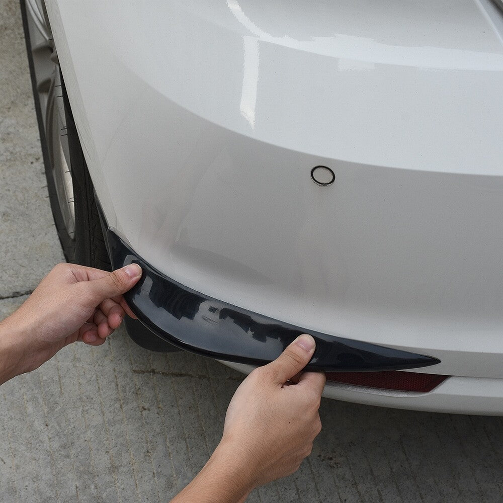 Black Car Bumper Protector Rubber, Anti-Collision Car Front,Rear Corner Pad