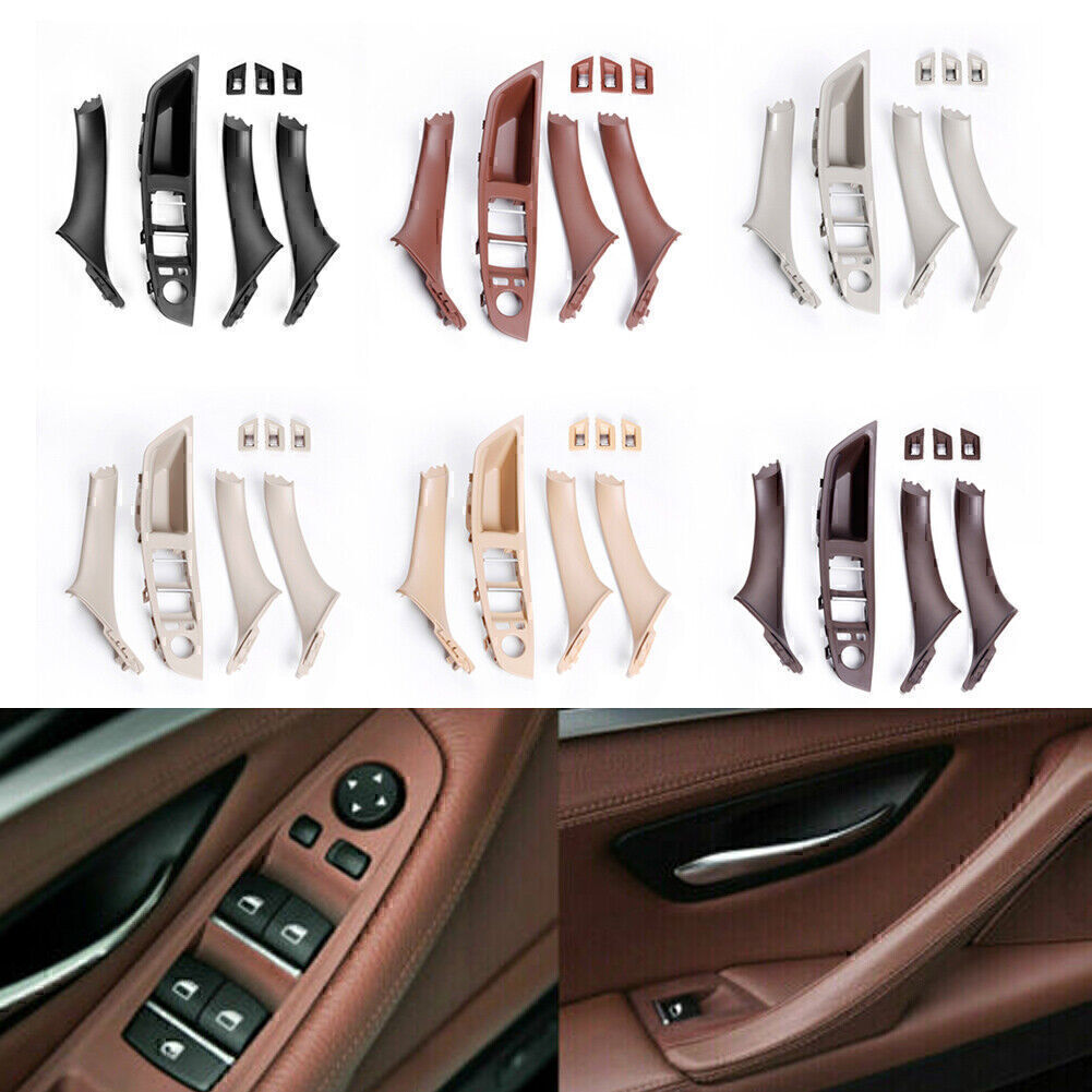 7x Car Door Window Switch Panel+Door Handle for BMW F10 F11 F18 5 Series 2010-17