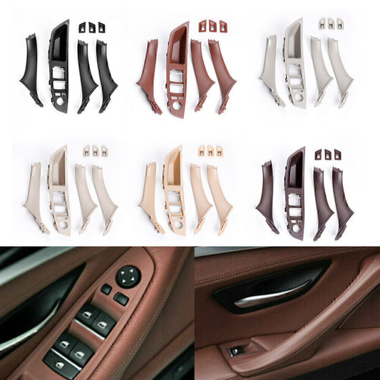 7x Car Door Window Switch Panel+Door Handle for BMW F10 F11 F18 5 Series 2010-17