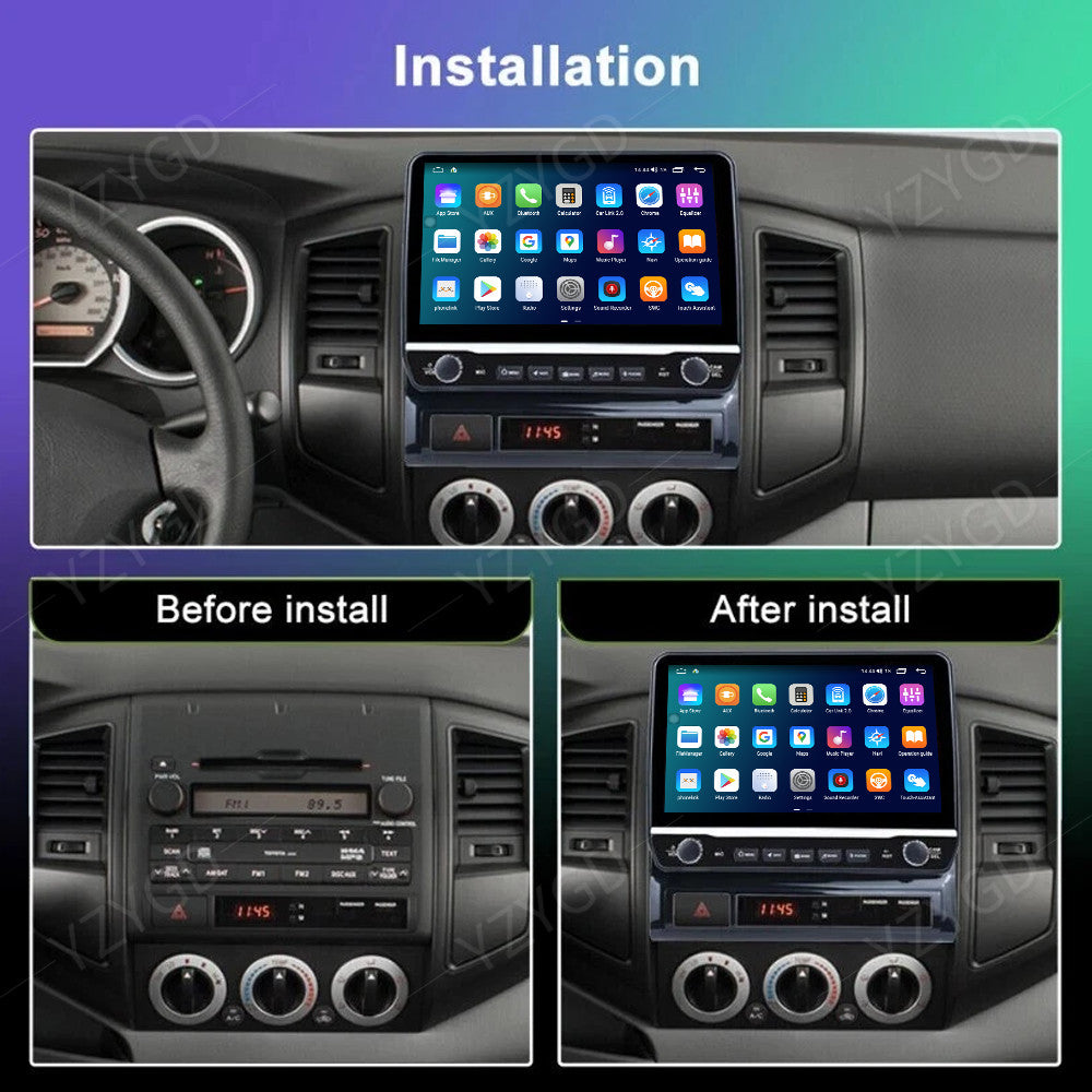10Android Carplay Car Radio for Toyota Tacoma 2005-2013 GPS Nav Stereo Screen