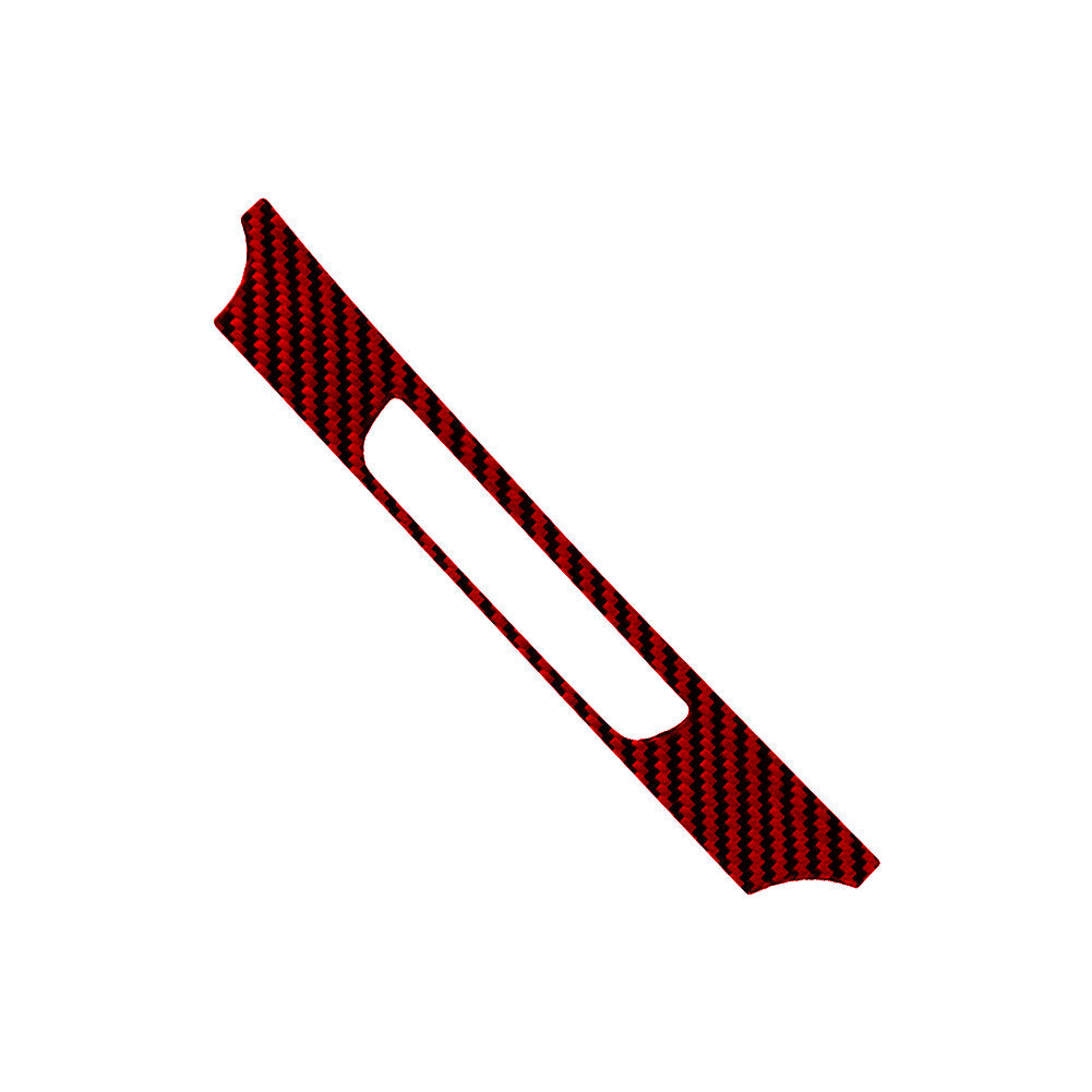 Red Carbon Fiber Emergency Button Frame Cover Trim for Honda Ridgeline 2017-2020