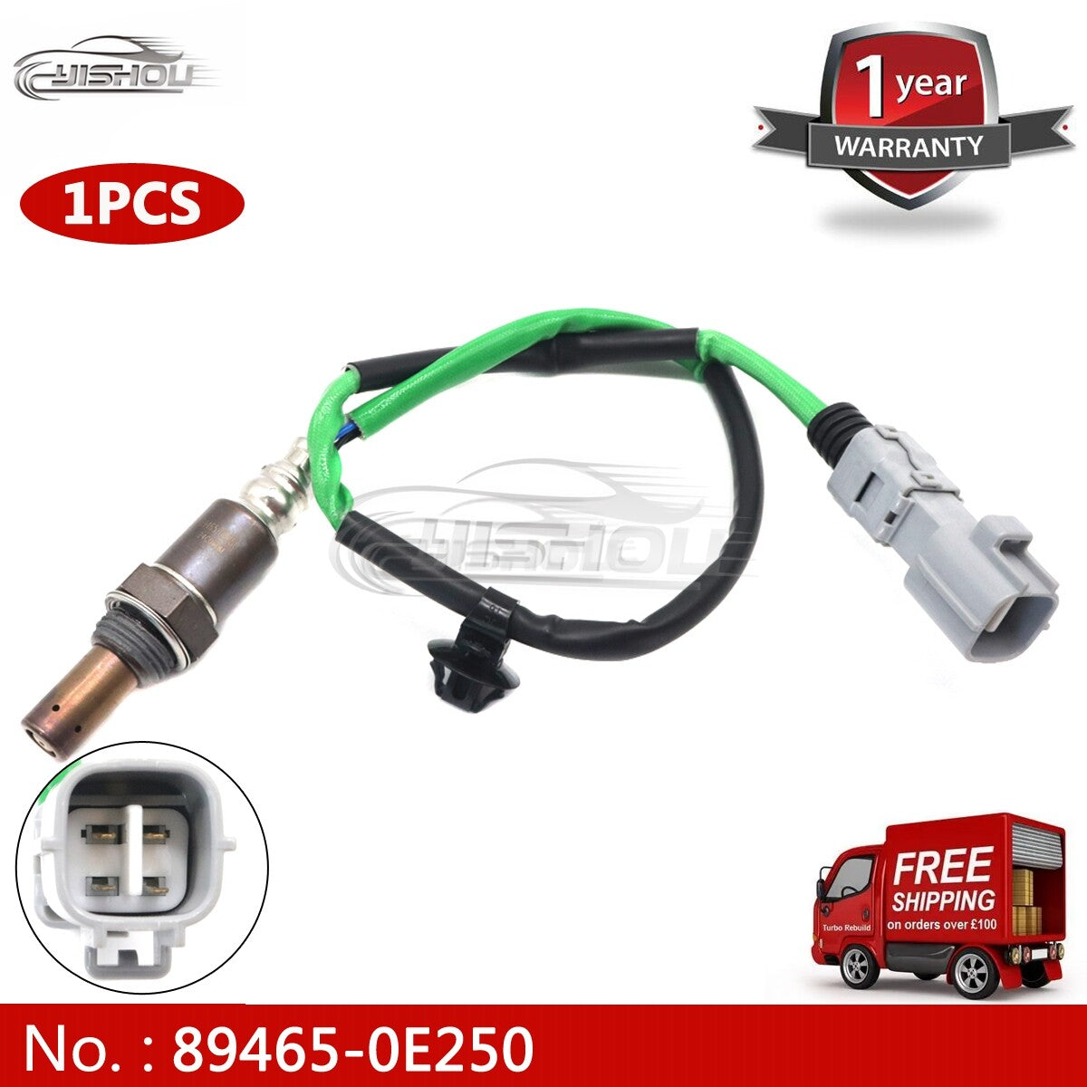 89465-0E250 is suitable for 2020-2022 for Toyota Highlander 3.5L downstream oxygen (O2) sensor.
