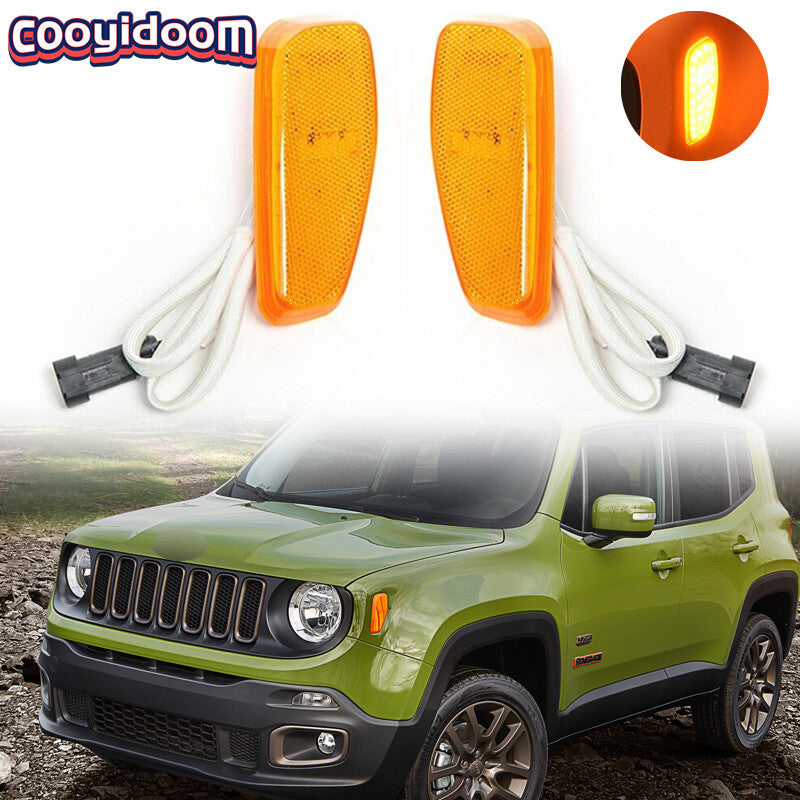 LHRH Front LED Side Marker fender Lamp Turn Signal for Jeep Renegade 2014-2017