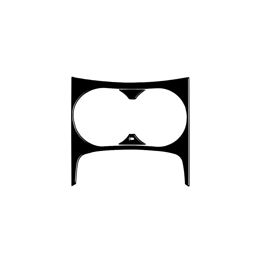 3Pcs Gloss Black Center Cup Holder Trim Cover Decoration for Audi Q5 2009-2017