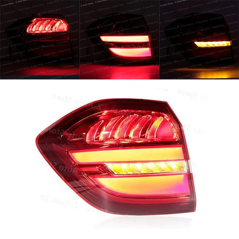 Right LED exterior taillights are applicable to the for Mercedes-Benz GLS-Class X166 (2016-2019).