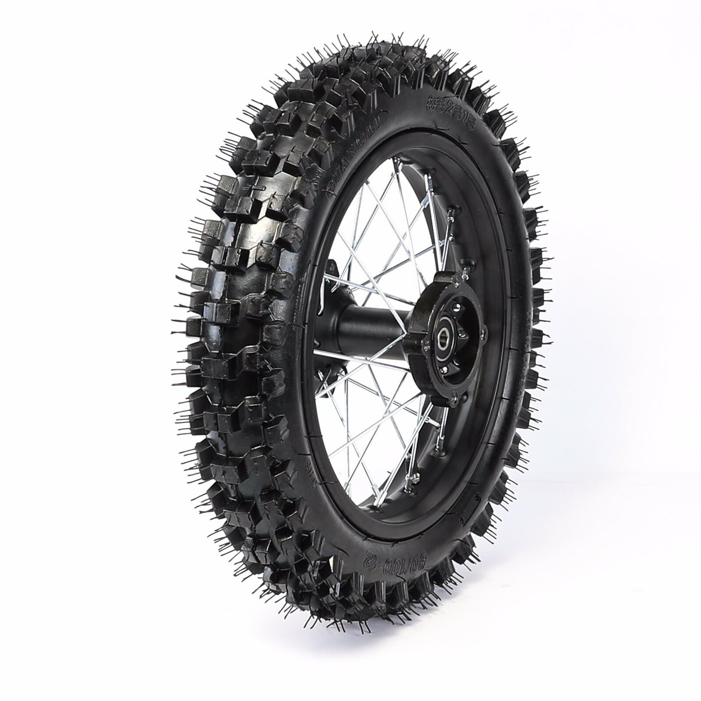 80/100 - 12 Inch Rear Back Tyre Wheel Rim 90cc 110cc 125cc Dirt Pit Trail Bike