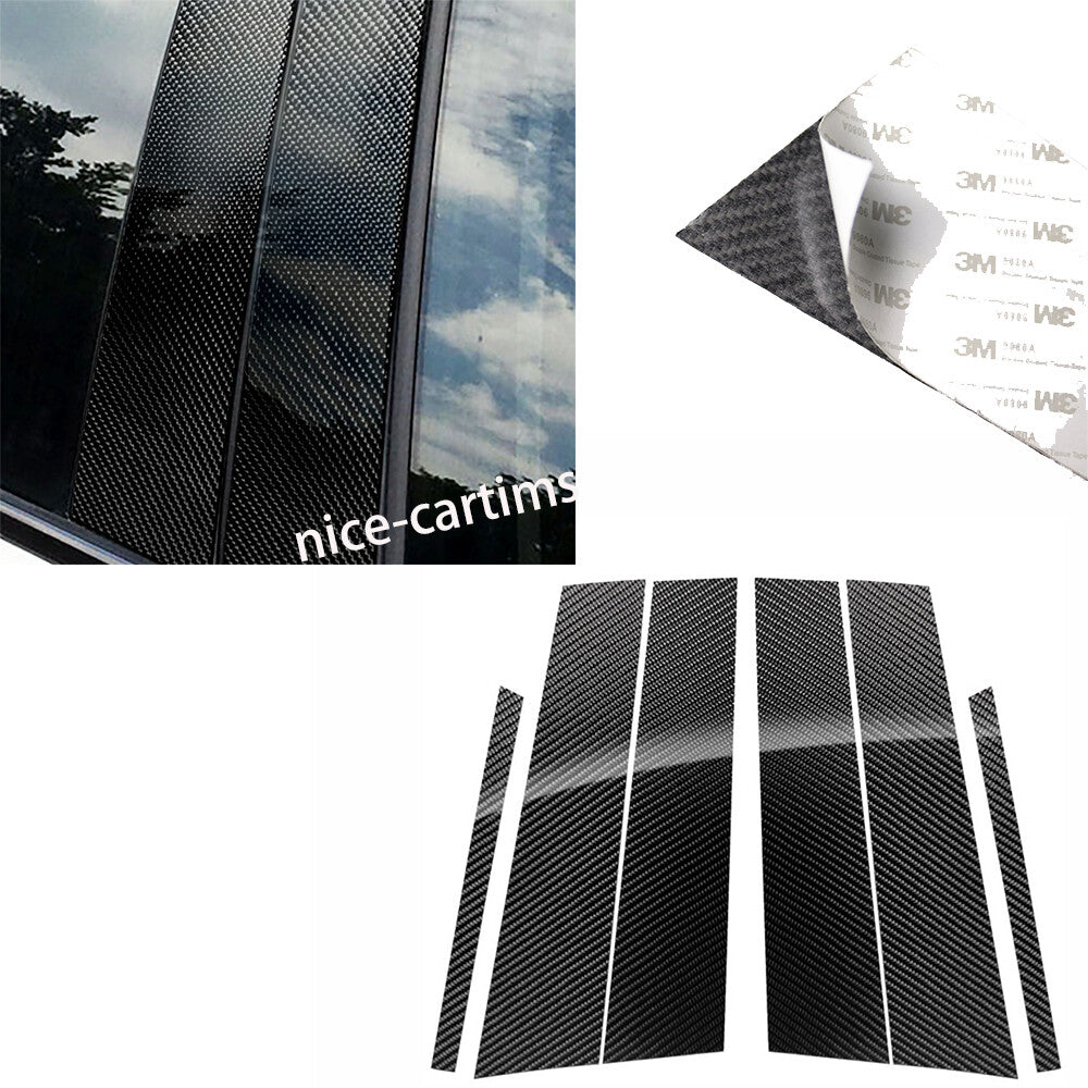 Carbon Fiber Window Pillar Posts Panel Cover for Mercedes-Benz GLA Class 2013-18