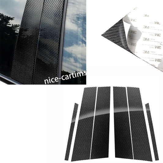 Carbon Fiber Window Pillar Posts Panel Cover for Mercedes-Benz GLA Class 2013-18