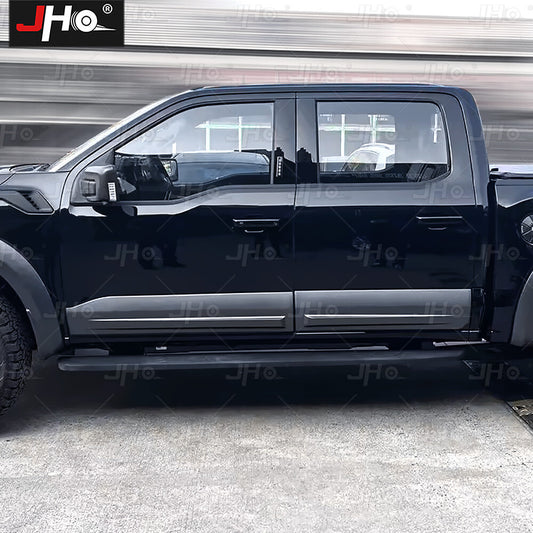 Black Plastic Door Body Side Molding Cover Trim Protect for Ford F150