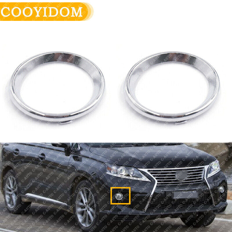 For 2013-2015 for Lexus RX350 RX450h Pair Front LHRH bumper fog light cover Trim