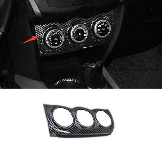 For Outlander Sport 2011-2021 Carbon Look Console AC Switch Control Panel Cover
