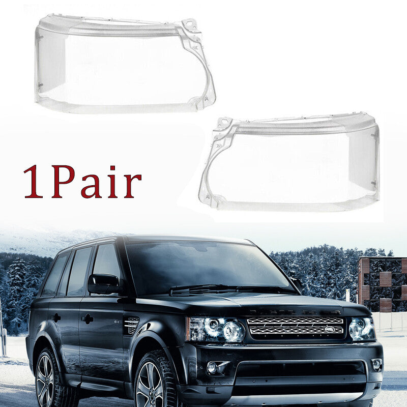 1 Pair Headlight Lens Cover Clear for Land Rover for Range Rover Sport 2010-2013