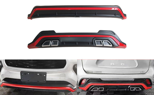 2P ABS Front Rear Skid Plate Bumper Guard Bar Trim for Toyota Highlander 20-2024