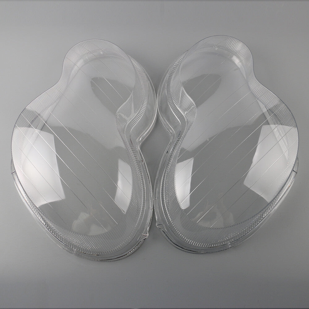 2Pcs Headlight Lens Cover Left+Right Side Replacement For 2001-2007 C-Class W203