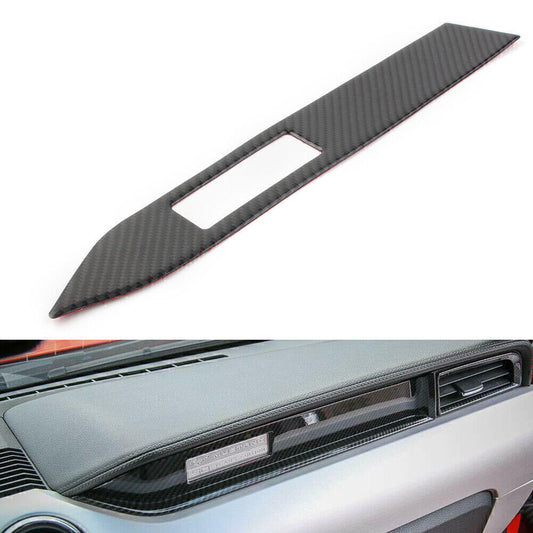 Copilot Dashboard Cover Trim Decor Panel Fit for Ford for Mustang 2015-2019 Carbon Fiber