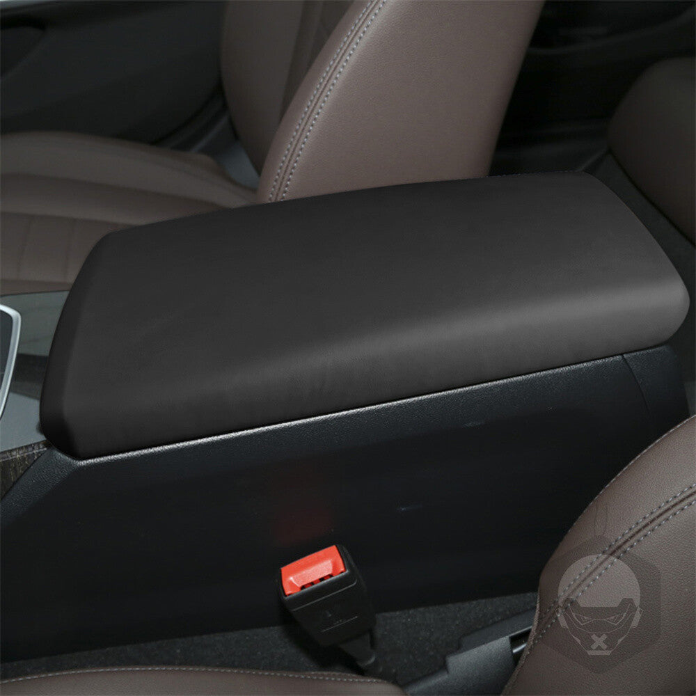 PU Leather Dark Gray Center Console Armrest Box Cover for BMW 3 Series G20 2020+