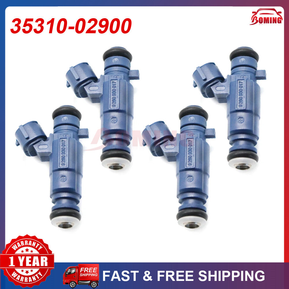 35310-02900 4Pcs for Hyundai Atos MX i10 PA for Kia Picanto BA 1.1 Fuel Injectors